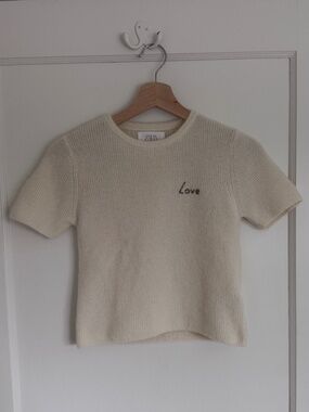 Zara Short Sleeve Cozy Short Sleeve Sweater Shirt